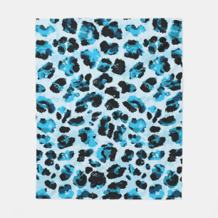Cobertor De Velo Leopard Cheetah Skin: Watercolor Vintage Tie Dye
