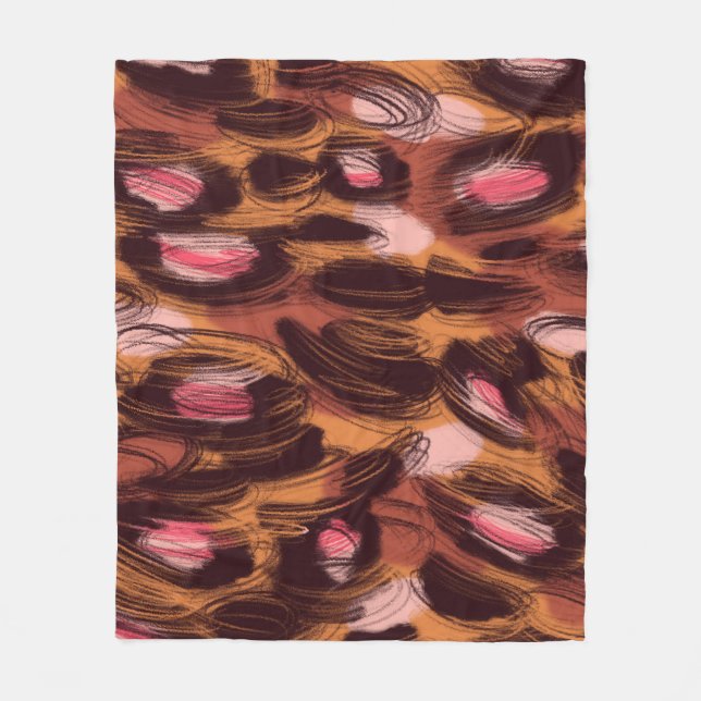 Cobertor De Velo Leopard Spots African Animal Standard (Frente)