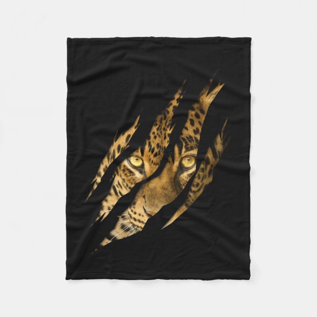 Cobertor De Velo Leopardo Cheetah Tiger Leopard Face Lion Cat Appar (Frente)