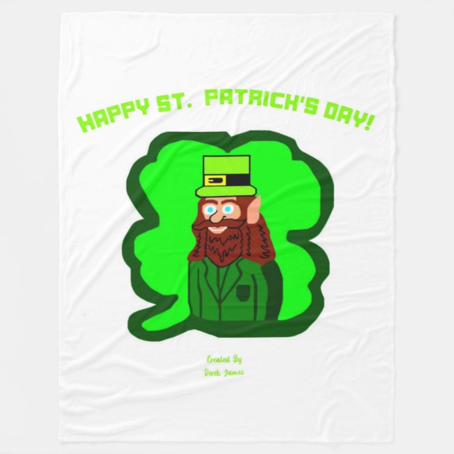 Cobertor De Velo Leprechaun - Aberto de Peça Grande Mágica (Frente)