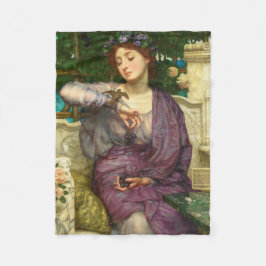 Cobertor De Velo Lesbia e seu Sparrow (por Edward John Poynter)