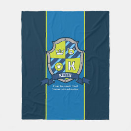 Cobertor De Velo Letra K Keith nome personalizado que significa cob