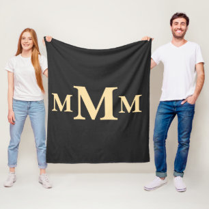 Cobertor De Velo Letra personalizada "M" Monograma Modelo