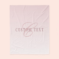 Letras Elegantes & Monograma | Rose Ombre
