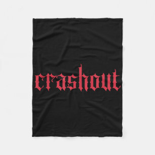 Cobertor De Velo Letras Góticas Crashout _ Streetwear Ousado Para T