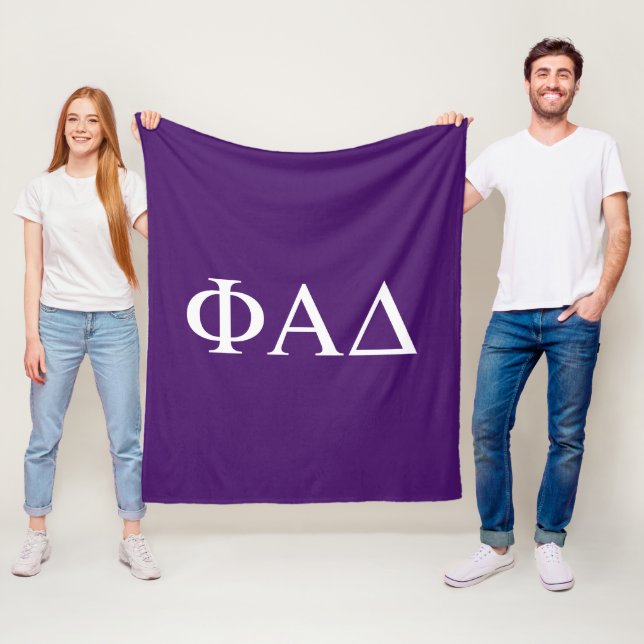 Cobertor De Velo Letras Gregas Phi Alpha Delta (In Situ)