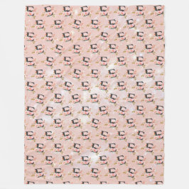 Cobertor De Velo Letter E Fleece Blanket