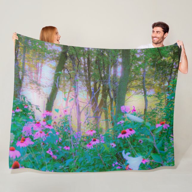 Cobertor De Velo Levantamento do Sol Brilhante com Confluentes Rosa (In Situ)