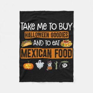 Cobertor De Velo Leve-me para comprar coisas de Halloween e comer c