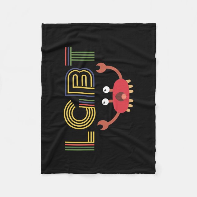 Cobertor De Velo LGBT - Direitos Humanos - Caranguejo Bonito (Frente)