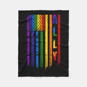 Cobertor De Velo Lgbt Lgbtq Rainbow Pride American Flag 4 De Julho