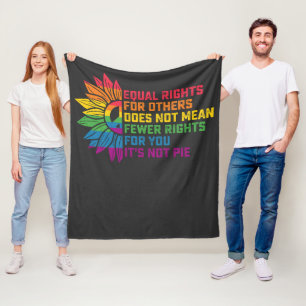 Cobertor De Velo LGBT Orgulho Girassol Igualdade de Direitos Para o
