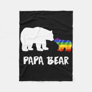 Cobertor De Velo Lgbt Papa Urso Pai Lésbica Gay Transgênero Biual