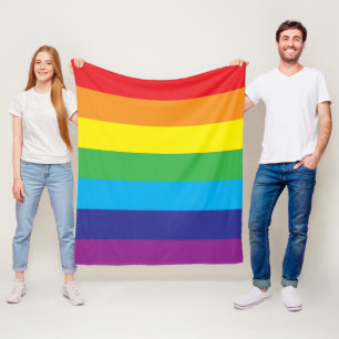 Cobertor De Velo Lgbt Rainbow Stripes Lgbt
