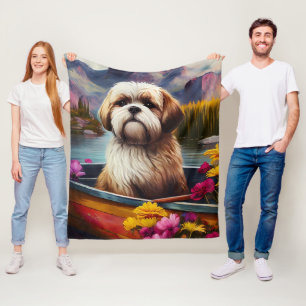 Cobertor De Velo Lhasa Apso em um Paddle: Uma Aventura Cênica