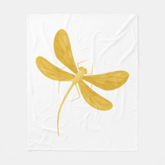 Cobertor De Velo libélula amarela