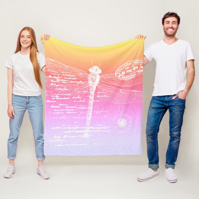 Cobertor De Velo Libélula com gradiente pastéis (In Situ)