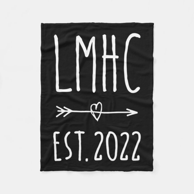 Cobertor De Velo Licensed Mental Health Advisory Graduation 2024 (Frente)