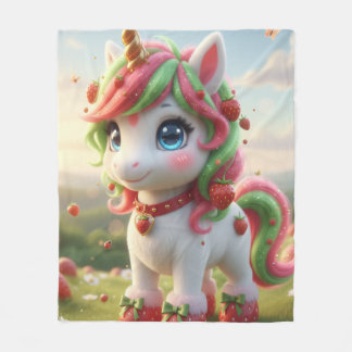 Cobertor De Velo licorne fraise