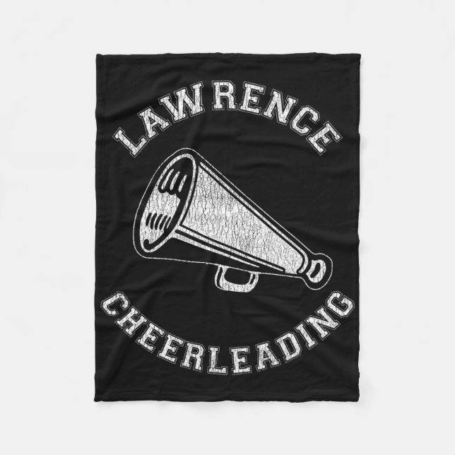 Cobertor De Velo Líder de Torcida Lawrence Cheer Distressed Retro d (Frente)