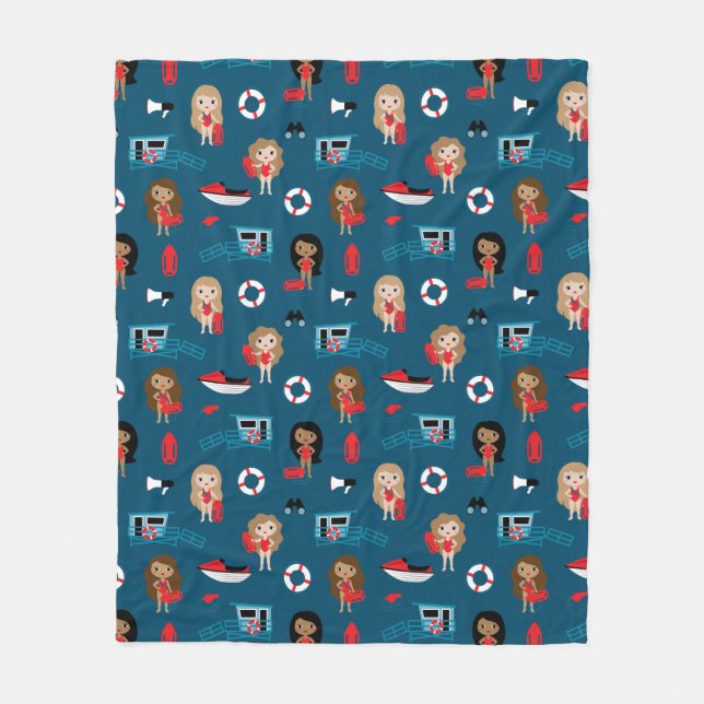 Cobertor De Velo Lifeguard Fleece Blanket (Frente)