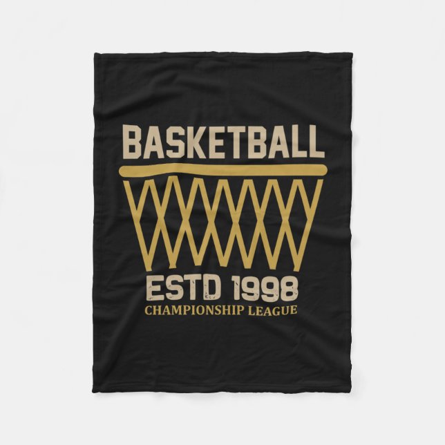Cobertor De Velo Liga de Basquete Estd 1998 (Frente)