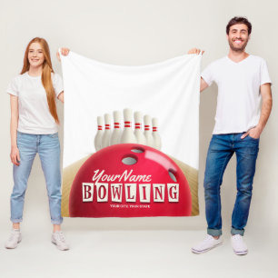 Cobertor De Velo Liga Retroativa de Pinos de Bola de boliche Person