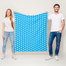 Light Blue and White Polka Dots 