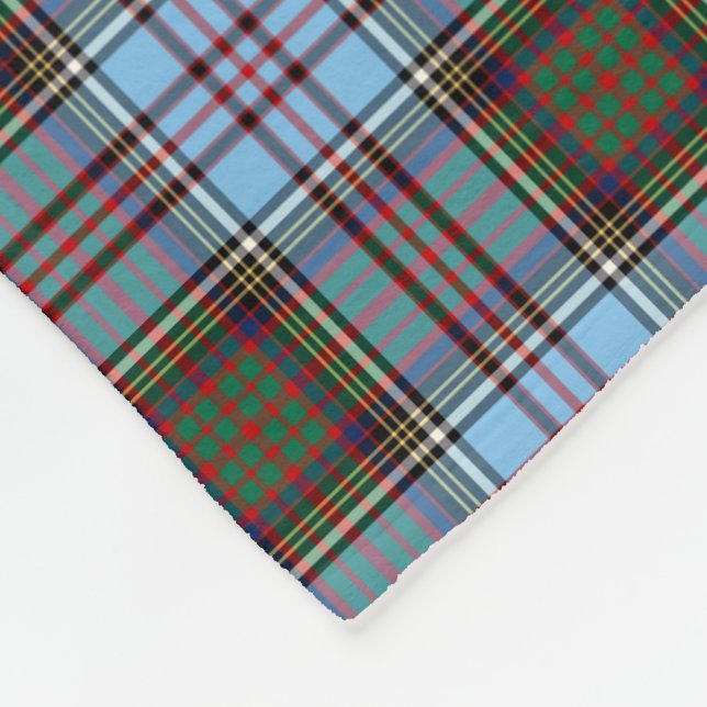 Cobertor De Velo Light Blue Anderson Clan Tartan (Quina)
