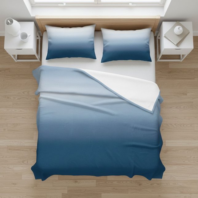 Cobertor De Velo Light Blue Gradient Fleece Blanket - Cozy Home  (Criador carregado)