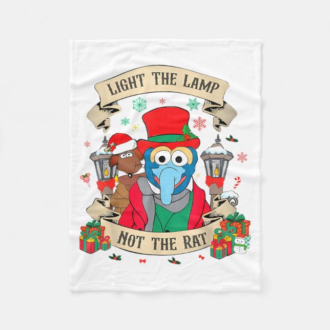 Cobertor De Velo Light The Lamp Not The Rat Funny Christmas Matchin (Frente)