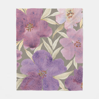 Cobertor De Velo Lilacs on watercolor green background