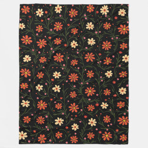 Cobertor De Velo Linda Coleção Floral de Vintage Moderna