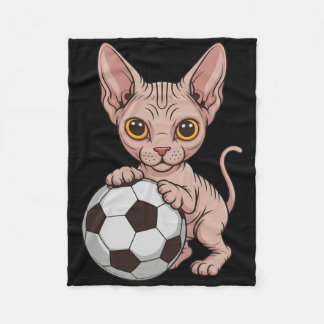 Cobertor De Velo Linda Futebol Sphynx Apenas Garota Que Ama Gatos B