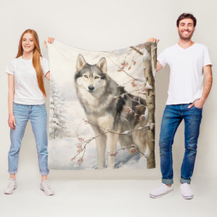 Cobertor De Velo Linda Malamute