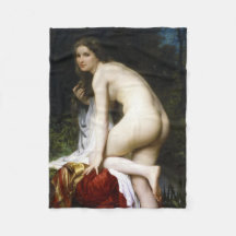 Linda mulher Bather (de Bouguereau)