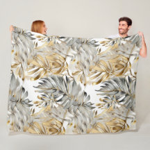 Lindas Folhas Douradas de Prata