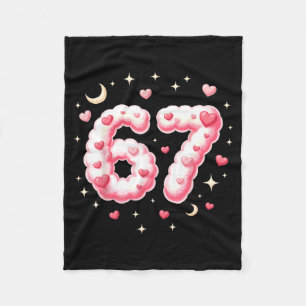 Cobertor De Velo Lindo 67 Corações Kawaii Dia dos Namorados Humor I