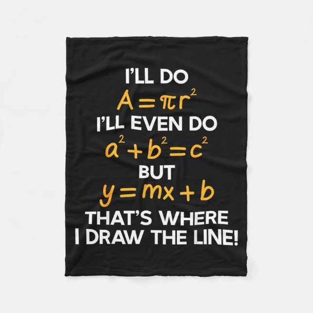 Cobertor De Velo Lindo Eu Fórmula Matemática Piadas de Matemática (Frente)