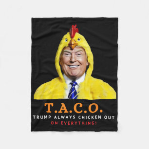 Cobertor De Velo Lindo Taco Trump Sempre Desiste Galinha Engraçada