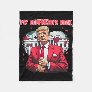 Cobertor De Velo Lindo Trump Engraçado Dia dos Namorados Meu Namora