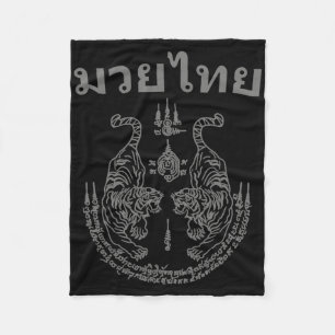 Cobertor De Velo Língua Muay Thai Sak Yant Arte Tatuagem Tigre Gême