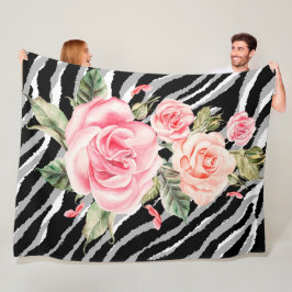 Cobertor De Velo Linha de tendências do Rosa de luxo