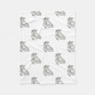 Cobertor De Velo Linha do cavalo do puro-sangue da equitação do