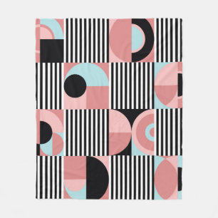 Cobertor De Velo Linhas Geométricas, Formas Coloridas Mosaico.