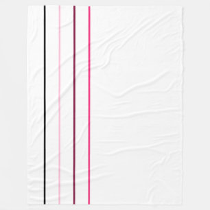 Cobertor De Velo Linhas Rosa Pretas Minimalistas Modernas