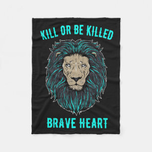 Cobertor De Velo Lion Brave Heart