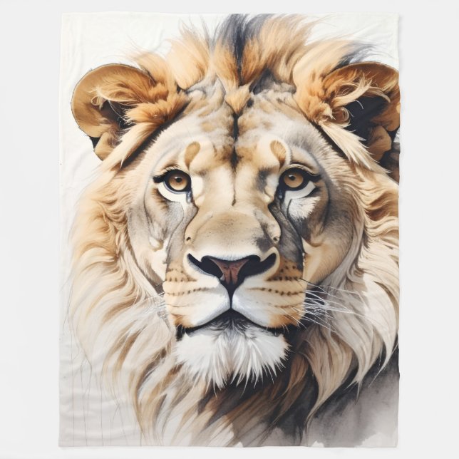 Cobertor De Velo Lion Designed Blanket (Frente)