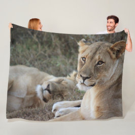 Cobertor De Velo Lion Fleece Blanket