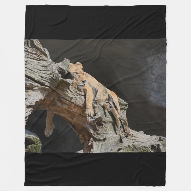 Cobertor De Velo Lion Fleece Blanket (Frente)